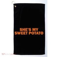She's My Sweet Potato Matching Couples Golf Towel thumb 0