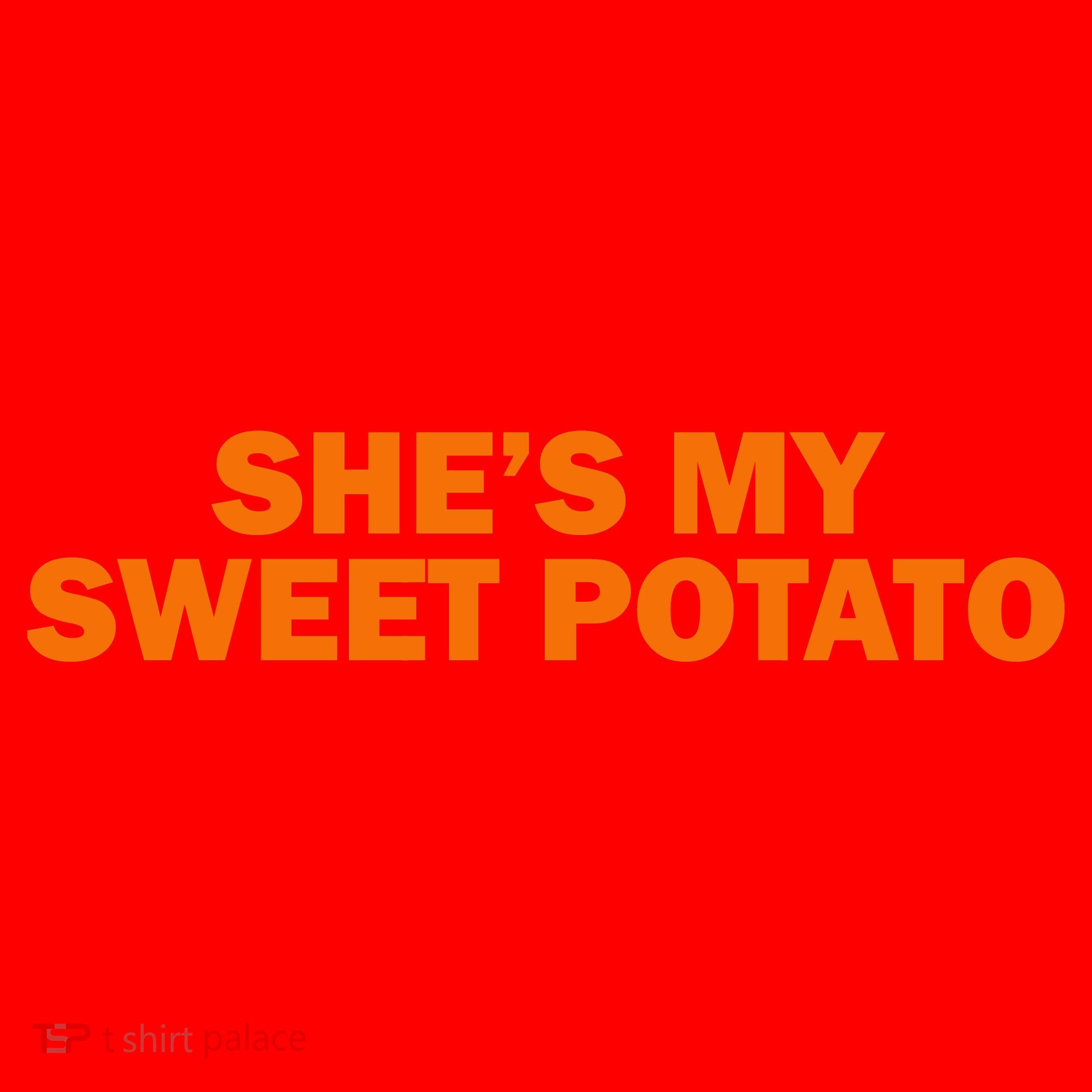 She's My Sweet Potato Matching Couples Santa Hat