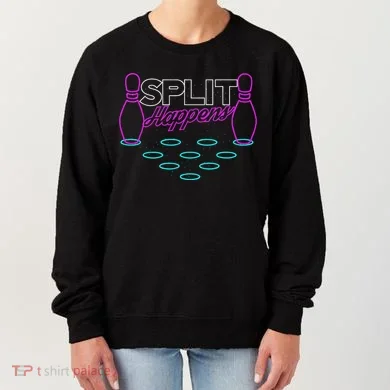 Split Happens Funny Bowling Women's Sweatshirt