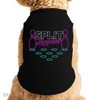 Split Happens Funny Bowling Doggie Tank thumb 0