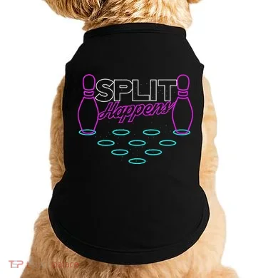 Split Happens Funny Bowling Doggie Tank