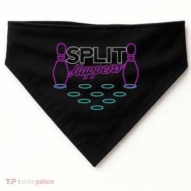 Split Happens Funny Bowling USA-Made Doggie Bandana
