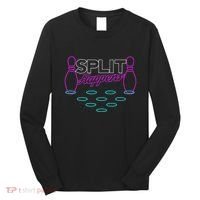 Split Happens Funny Bowling Long Sleeve Shirt thumb 0