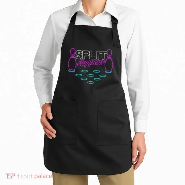 Split Happens Funny Bowling Apron