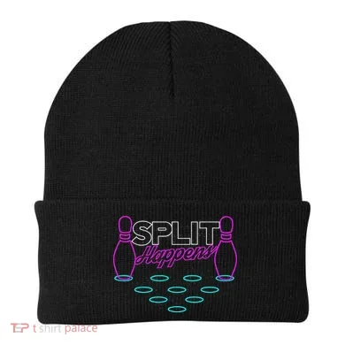 Split Happens Funny Bowling Beanie