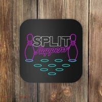 Split Happens Funny Bowling Coaster thumb 0