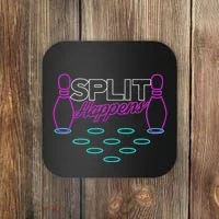 Split Happens Funny Bowling Coaster thumb 0