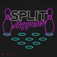 Split Happens Funny Bowling Coaster thumb 2