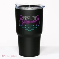 Split Happens Funny Bowling Tumbler thumb 0