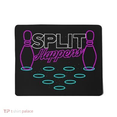 Split Happens Funny Bowling Mousepad