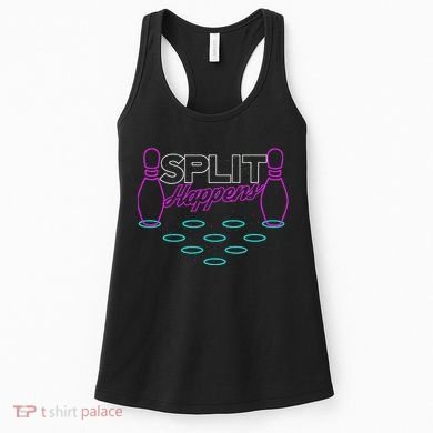 Split Happens Funny Bowling Women's Tank Top