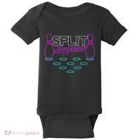 Split Happens Funny Bowling Baby Bodysuit thumb 0