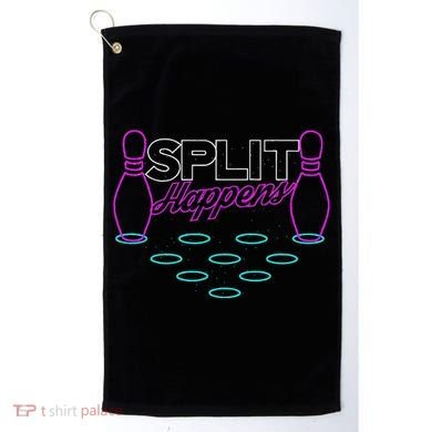 Split Happens Funny Bowling Golf Towel