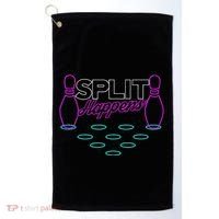 Split Happens Funny Bowling Golf Towel thumb 0