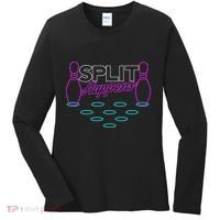 Split Happens Funny Bowling Women's Long Sleeve Shirt thumb 0