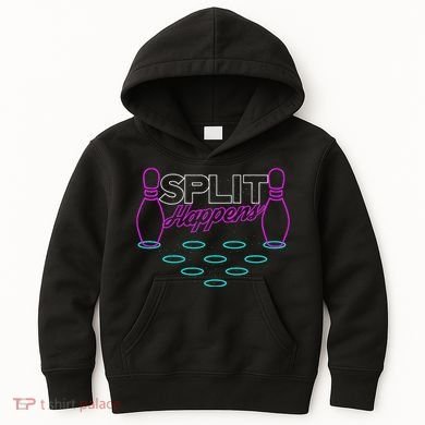 Split Happens Funny Bowling Kids Hoodie