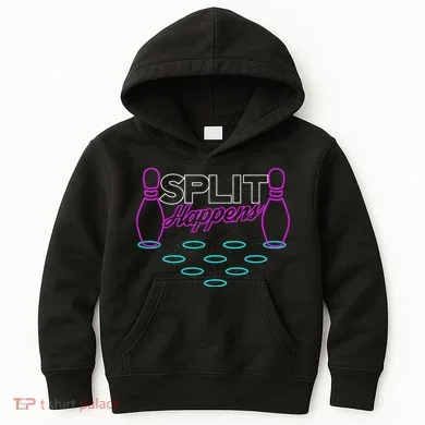 Split Happens Funny Bowling Kids Hoodie