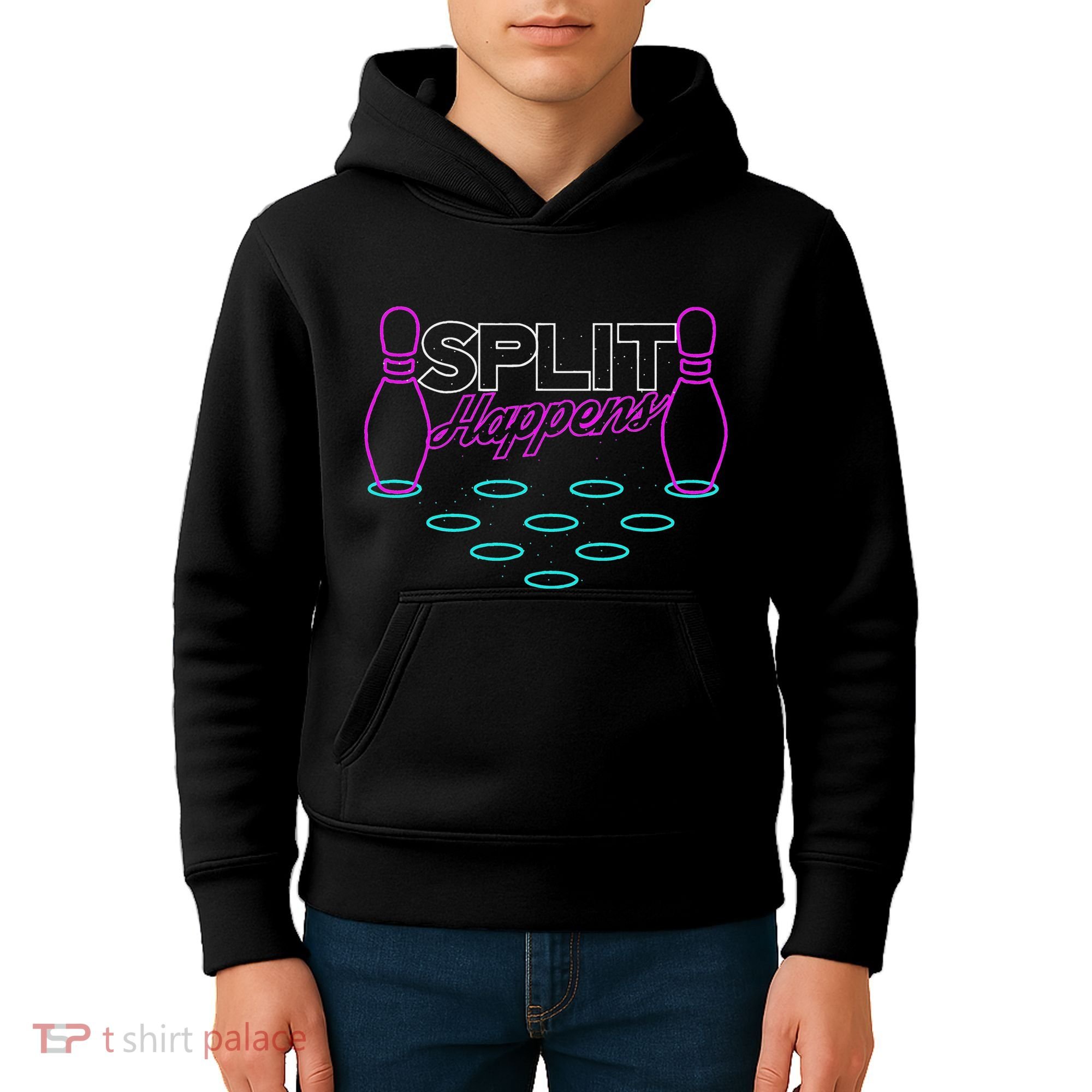 Split Happens Funny Bowling Kids Hoodie