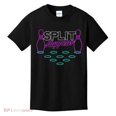 Split Happens Funny Bowling Kids T-Shirt