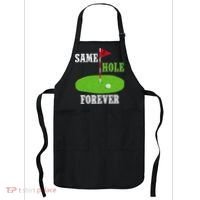 Same Hole Forever Groom Bachelor Party Funny Golf Married Apron thumb 0