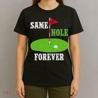 Same Hole Forever Groom Bachelor Party Funny Golf Married T-Shirt thumb 4