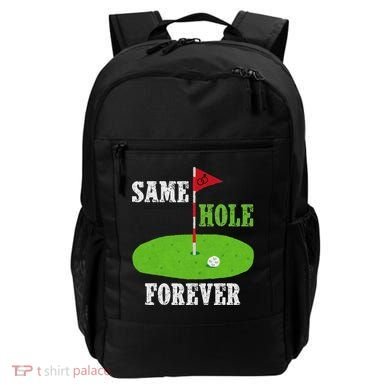 Same Hole Forever Groom Bachelor Party Funny Golf Married Backpack