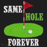 Same Hole Forever Groom Bachelor Party Funny Golf Married Beanie thumb 2