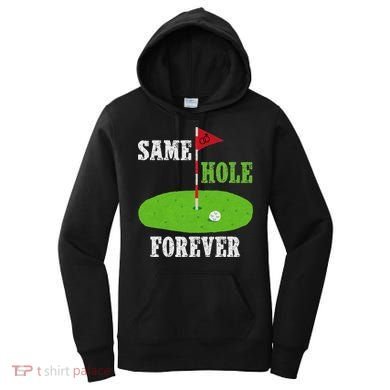 Same Hole Forever Groom Bachelor Party Funny Golf Married Women's Hoodie