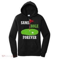Same Hole Forever Groom Bachelor Party Funny Golf Married Women's Hoodie thumb 0