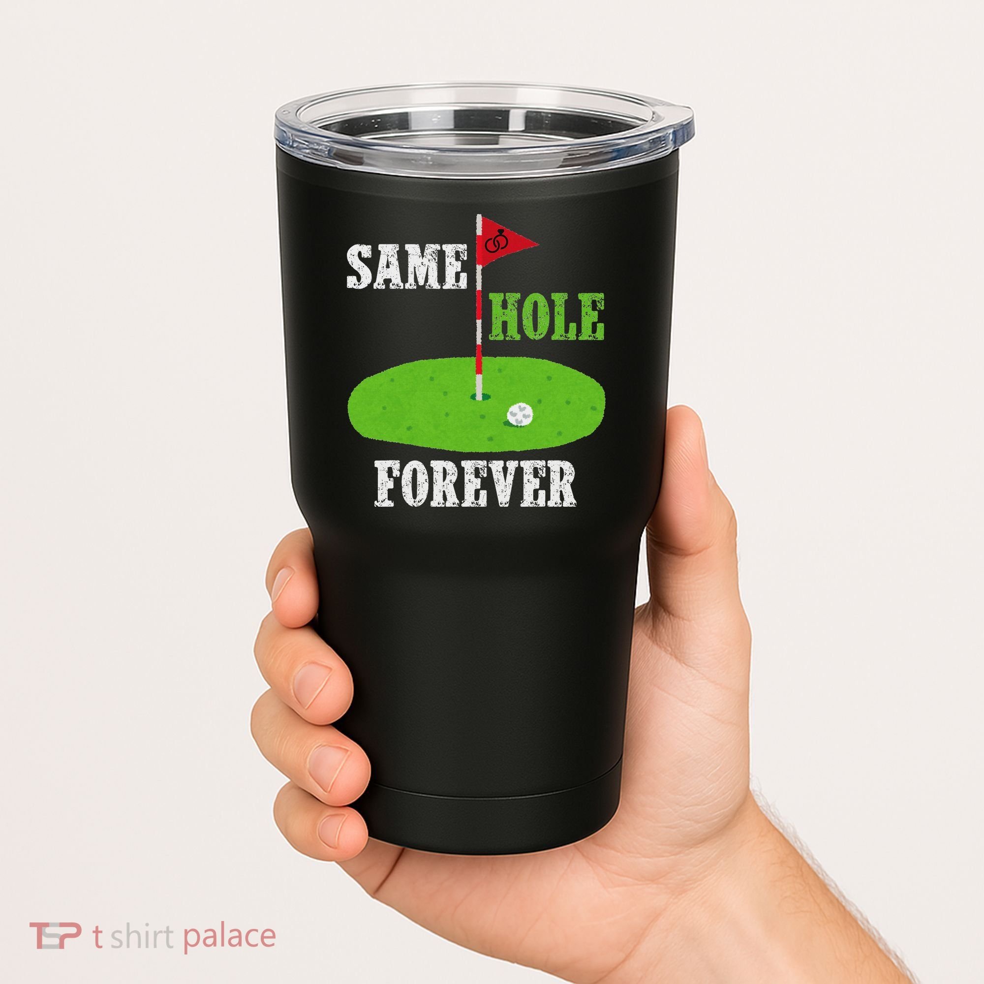 Same Hole Forever Groom Bachelor Party Funny Golf Married Tumbler