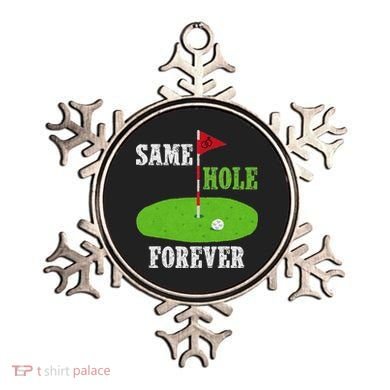 Same Hole Forever Groom Bachelor Party Funny Golf Married Ornament