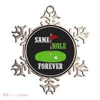Same Hole Forever Groom Bachelor Party Funny Golf Married Ornament thumb 0