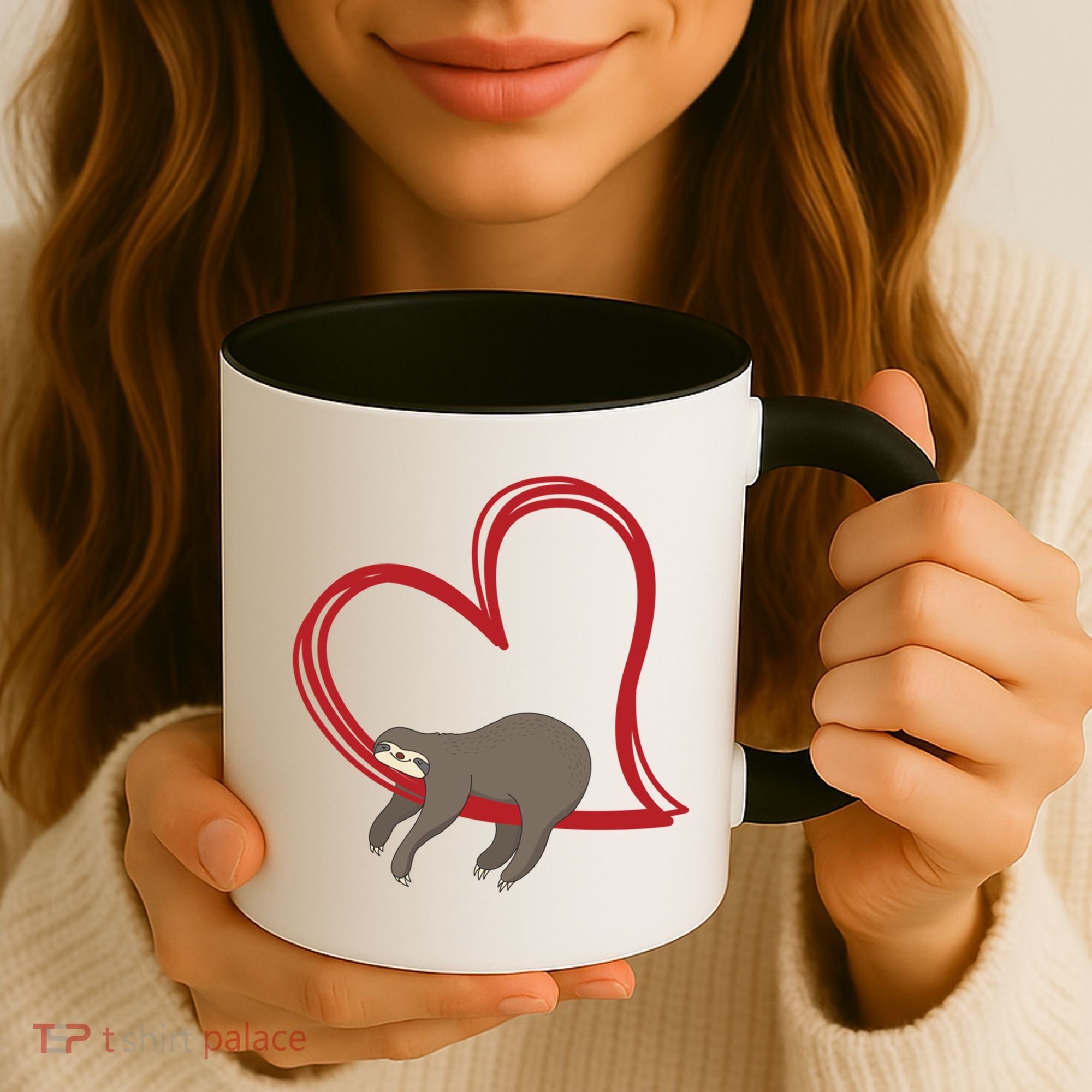 Sloth Heart Funny Gift Love Sloths Funny Gift Funny Gift Coffee Mug