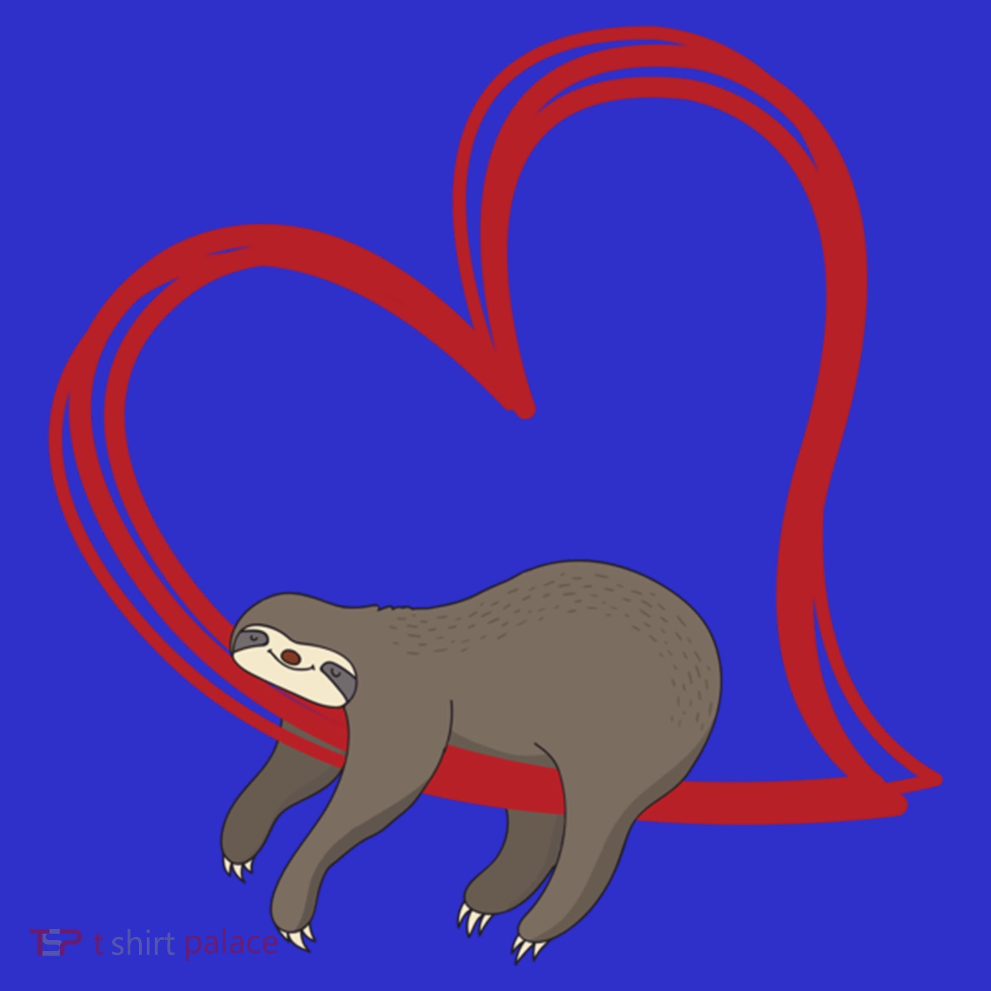 Sloth Heart Funny Gift Love Sloths Funny Gift Funny Gift T-Shirt