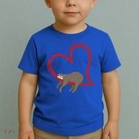 Sloth Heart Funny Gift Love Sloths Funny Gift Funny Gift Toddler T-Shirt thumb 2