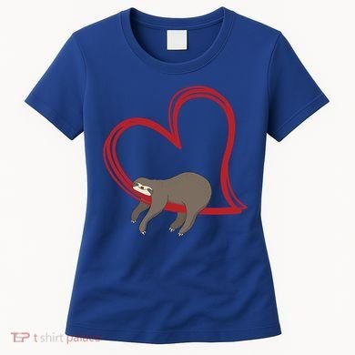 Sloth Heart Funny Gift Love Sloths Funny Gift Funny Gift Women's T-Shirt