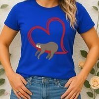 Sloth Heart Funny Gift Love Sloths Funny Gift Funny Gift Women's T-Shirt thumb 2