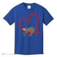 Sloth Heart Funny Gift Love Sloths Funny Gift Funny Gift Kids T-Shirt thumb 0