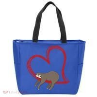 Sloth Heart Funny Gift Love Sloths Funny Gift Funny Gift Tote Bag thumb 0