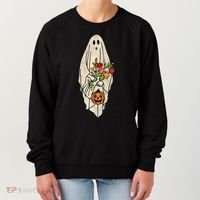 Spooky Halloween Floral Ghost Women's Sweatshirt thumb 0