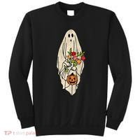 Spooky Halloween Floral Ghost Sweatshirt thumb 0