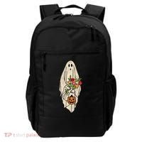 Spooky Halloween Floral Ghost Backpack thumb 0