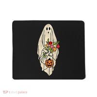 Spooky Halloween Floral Ghost Mousepad thumb 0