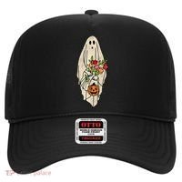 Spooky Halloween Floral Ghost Hat thumb 0