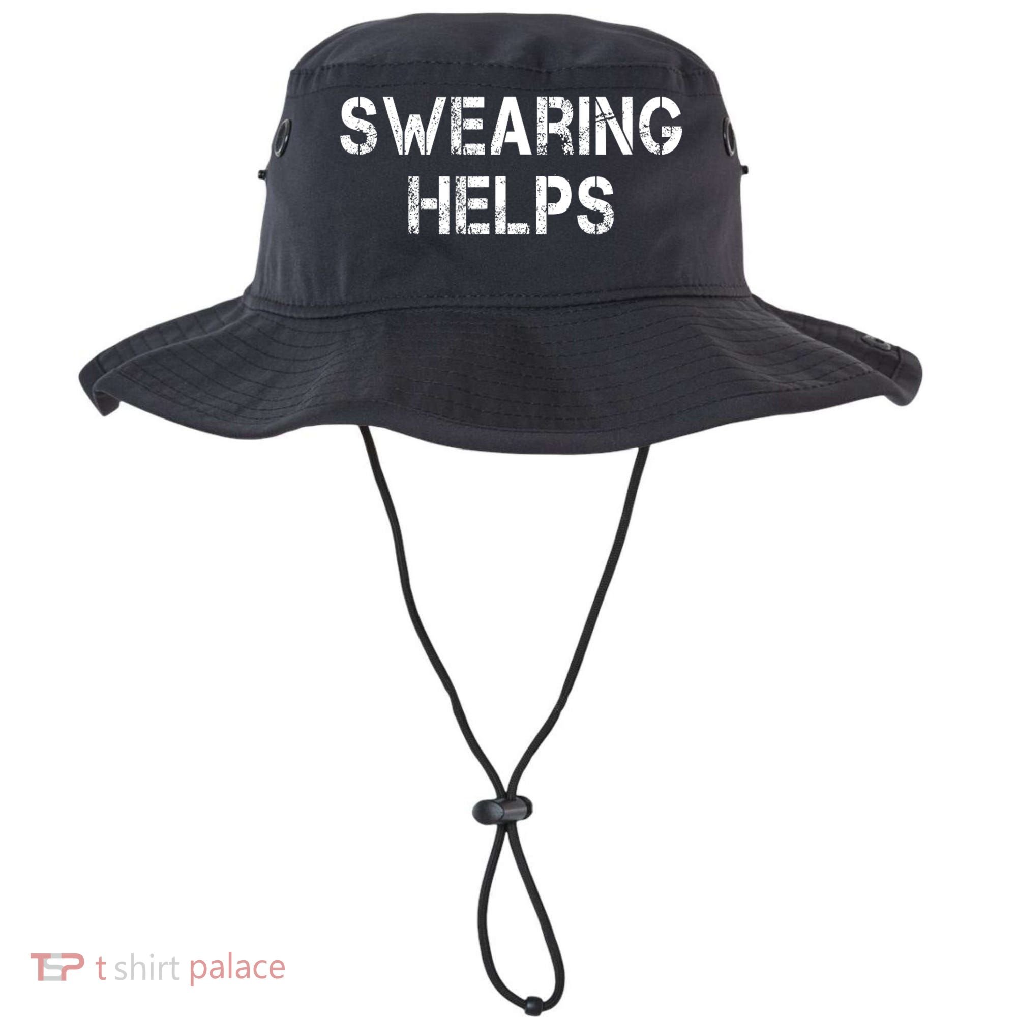 Swearing Helps Funny Sarcastic Bucket Hat