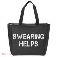 Swearing Helps Funny Sarcastic Tote Bag thumb 0