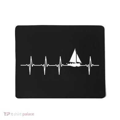 Sailing Heartbeat For Sailors Mousepad