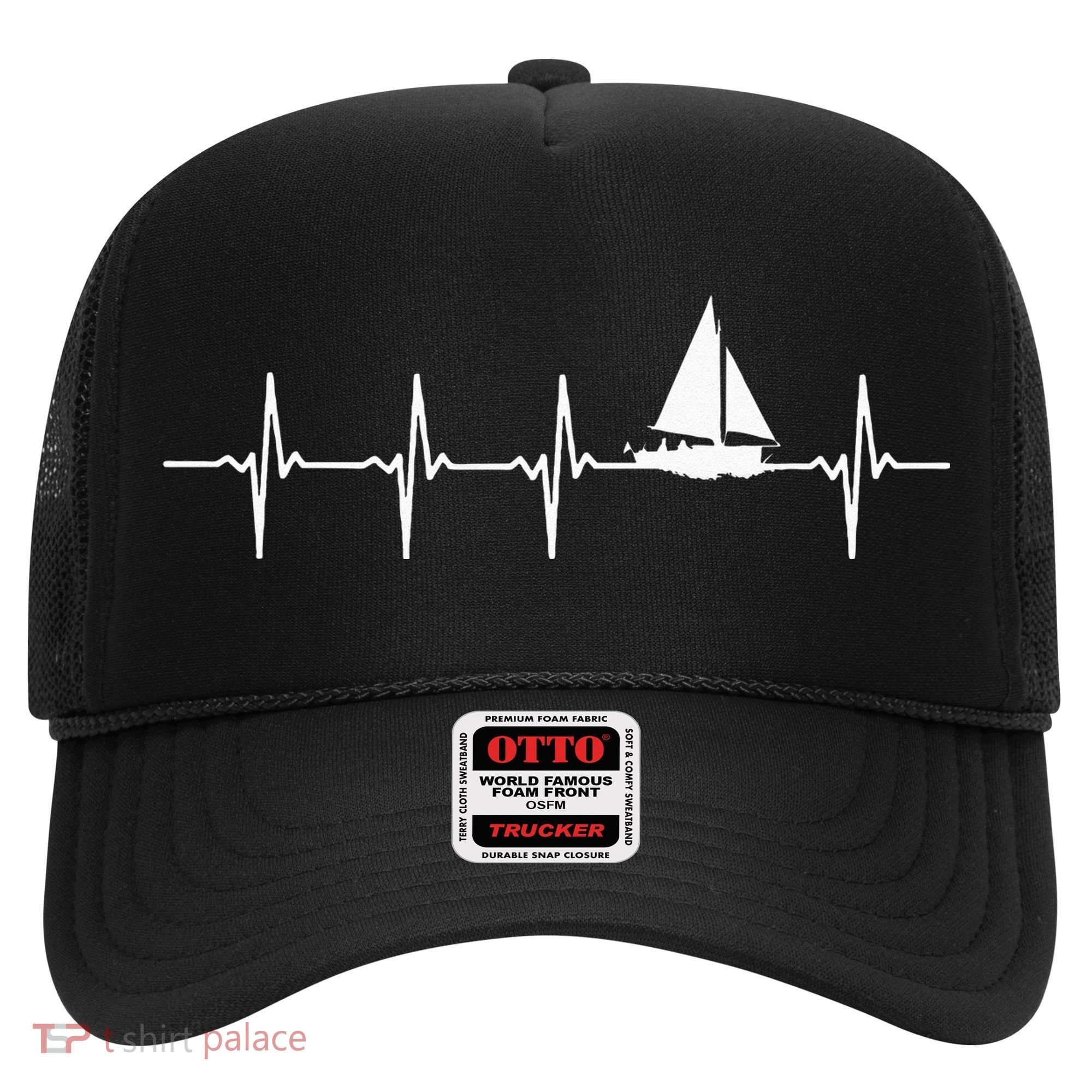 Sailing Heartbeat For Sailors Hat