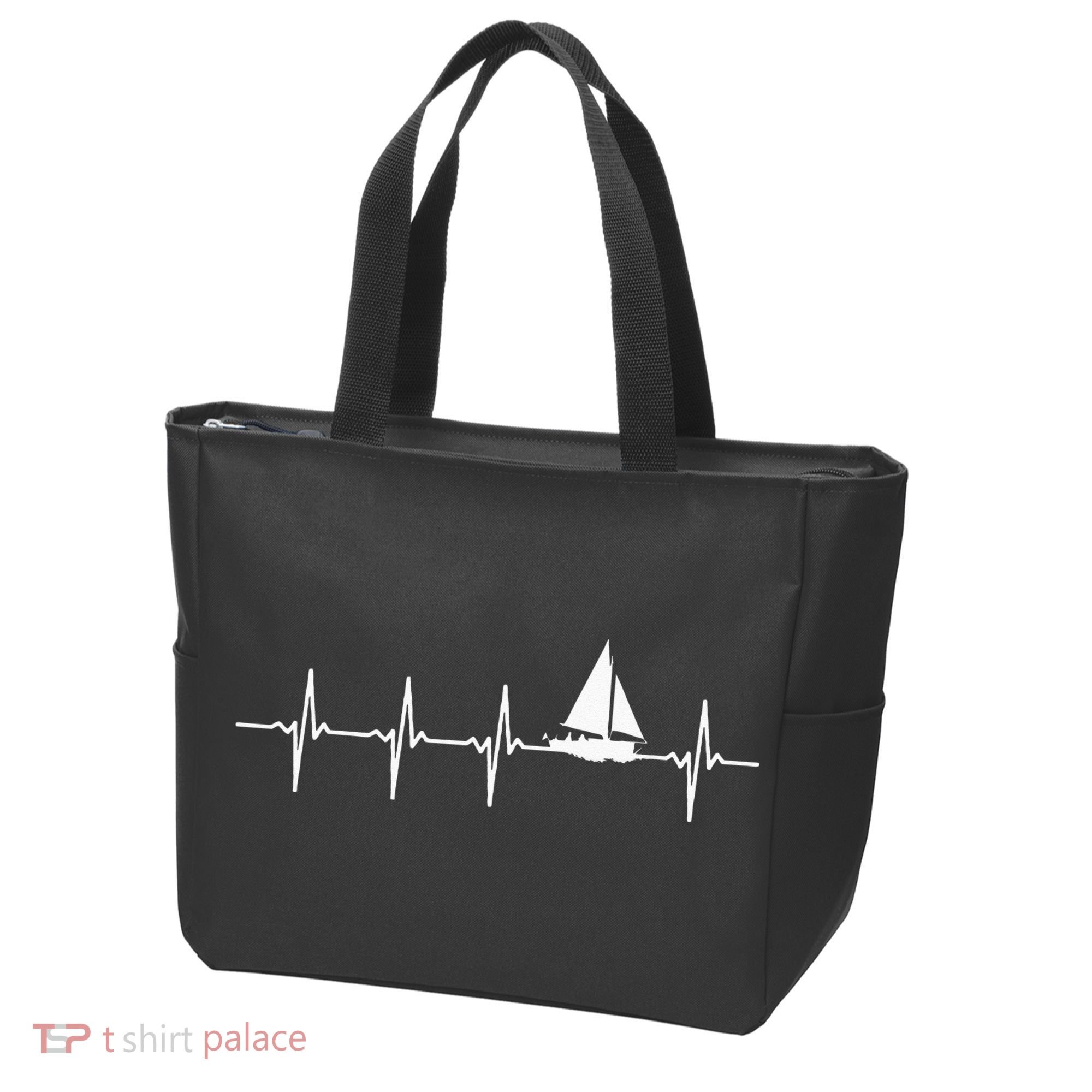 Sailing Heartbeat For Sailors Tote Bag