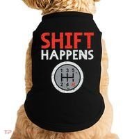 Shift Happens Funny Car Gear Pun Race Driver Racing Gift Doggie Tank thumb 0